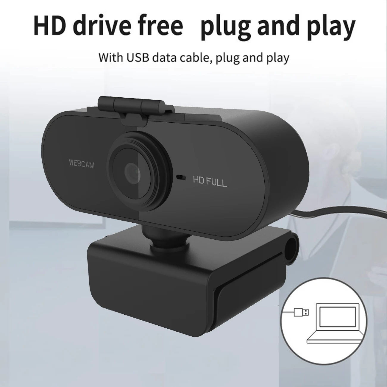 С микрофоном веб-камера HD видео для компьютера планшетофон камера 360 Вращающаяся