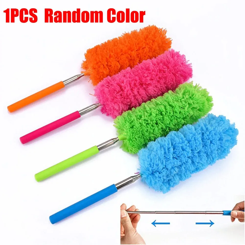 

1*Duster Adjustable Stretch Extend Microfiber Feather Duster Soft Duster Brush Dust Urniture Dust Brush Household Cleaning Tools