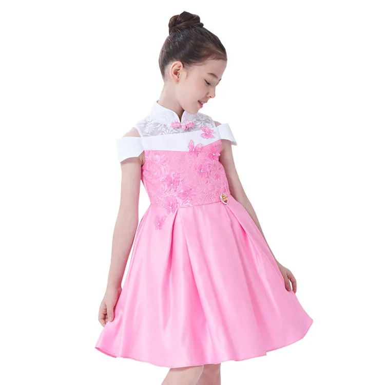 

Dresses Party Gift Belle Sleeping Beauty Aurora Snow White Ball Gown Birthday Costume girl kid Two piece Princess Dress show