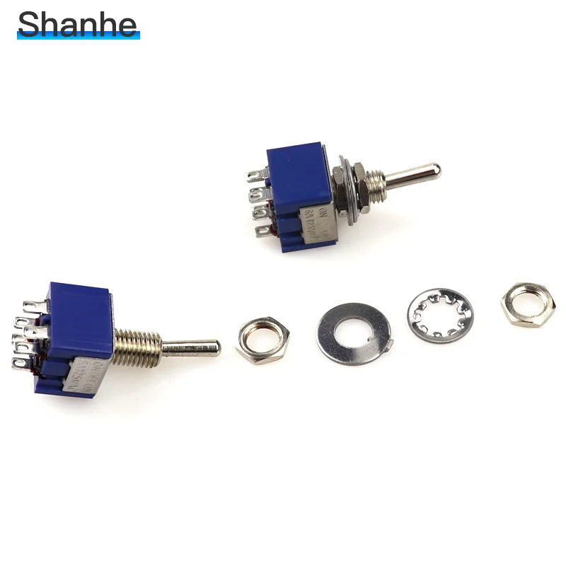MTS-203 ВКЛ-ВЫКЛ-на тумблер мини Кулисные Переключатели MTS-202 ON-фиксации 6A 125VAC 6 Pin-код |