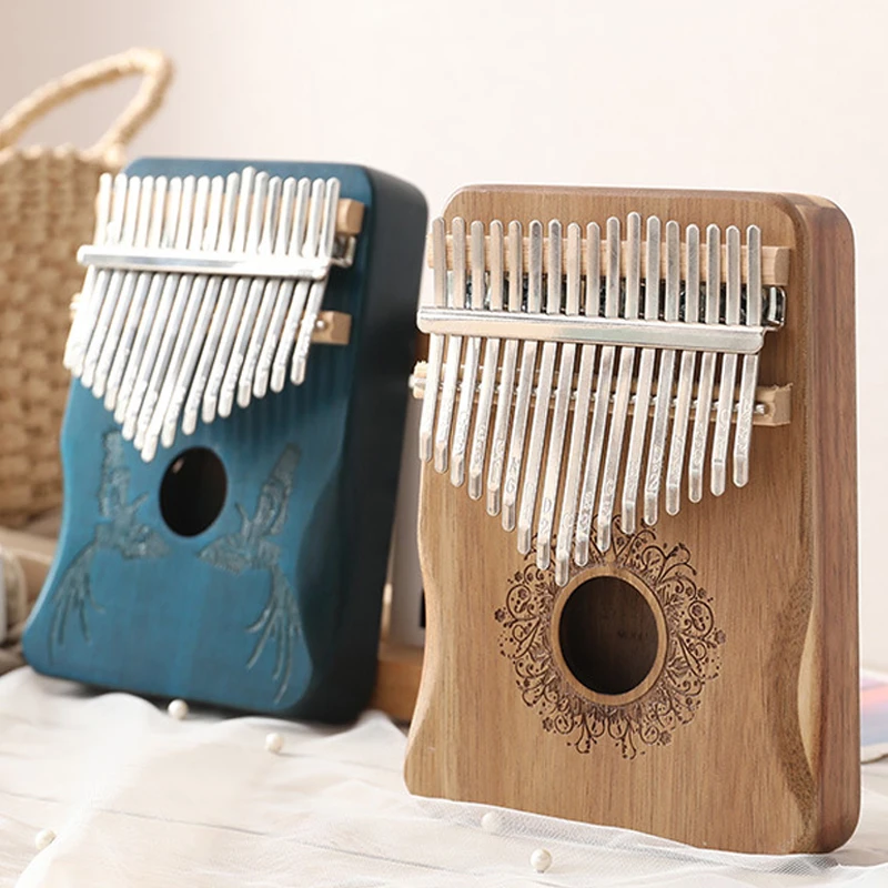 Новое 17 клавиш калимба красное дерево тело большой палец пианино портативное