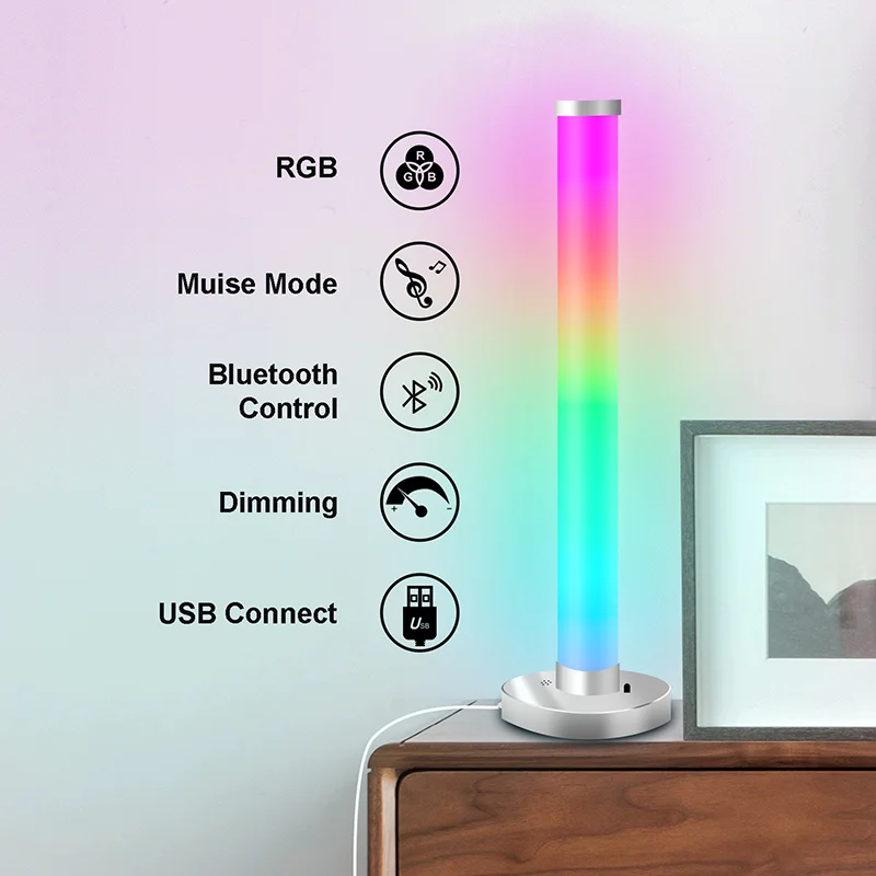 

360 Degree Smart RGB LED Night Light APP Remote Multi Colors Changing Rhythm Backlights Party Game Room Decoration Desk Lamp