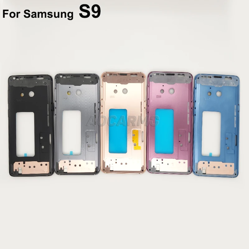 Case da Habitação com Botões Peça de Substituição para Samsung Aocarmo Quadro Médio Moldura Frontal Galaxy s9 Sm-g9600 2 Cheap Estojos de celular