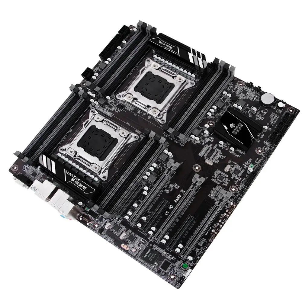 HUANANZHI X79 16D двойной LGA2011 материнская плата с VGA порт хорошая 512 г (16*32G) rec ЦП xeon E5 2670