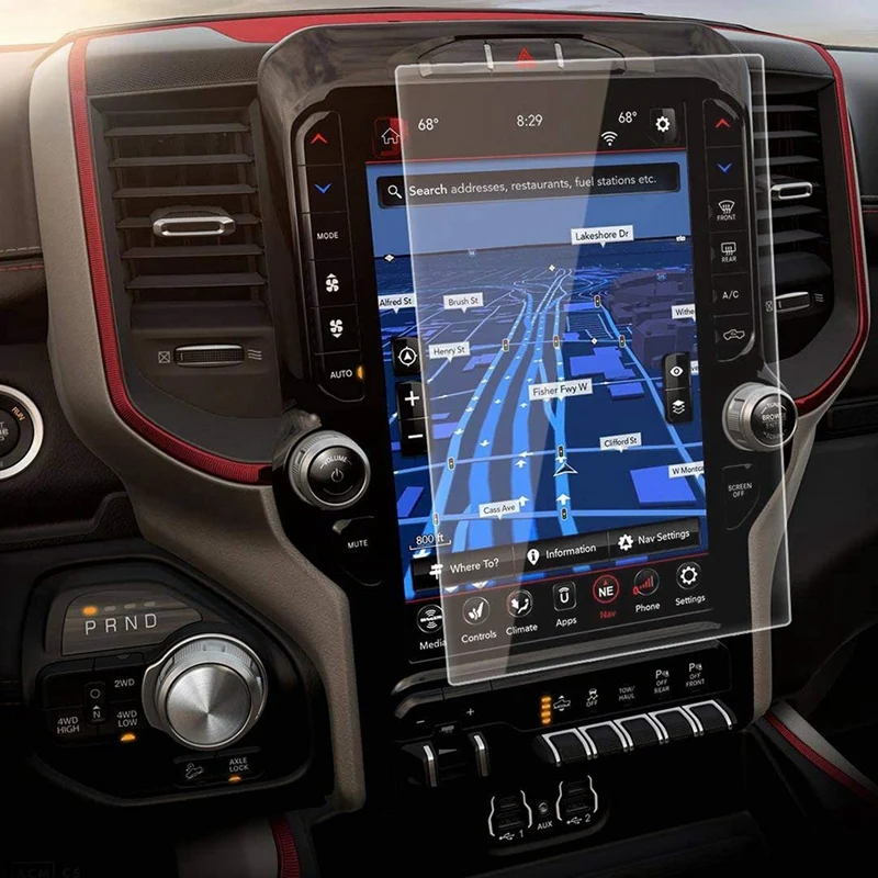 

Для 2019 2020 2021 Dodge Ram 1500 2500 3500 12-дюймовая автомобильная навигация с сенсорным экраном