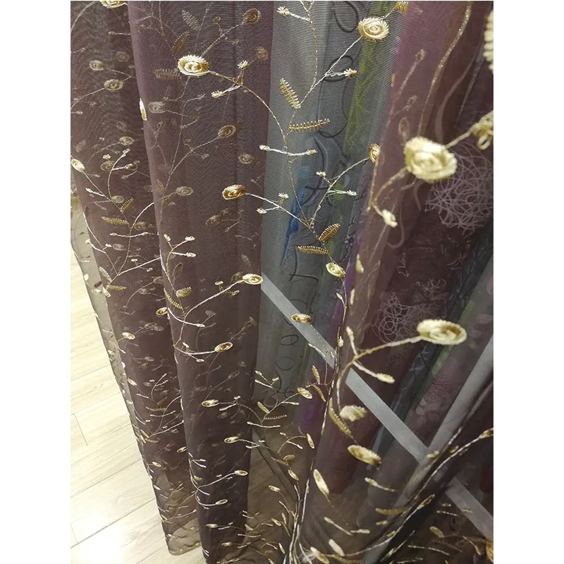 Роскошный домашний декор гостиная тюль оконные шторы Офис детская спальня