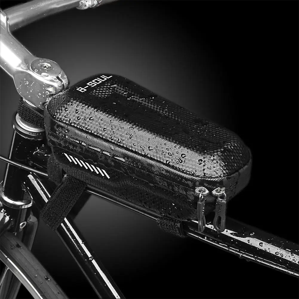 

Waterproof Rainproof Mountain Bicycle Hard Shell Front hard shell Front BeamTube Bag Large Capacity Cycling Accessory Equipment