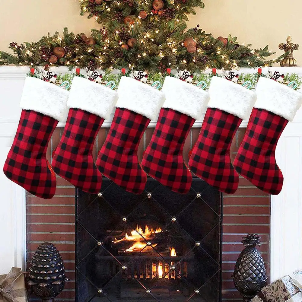 1 шт. Рождественский плед принт Рождественская елка висящий Подарочный пакет