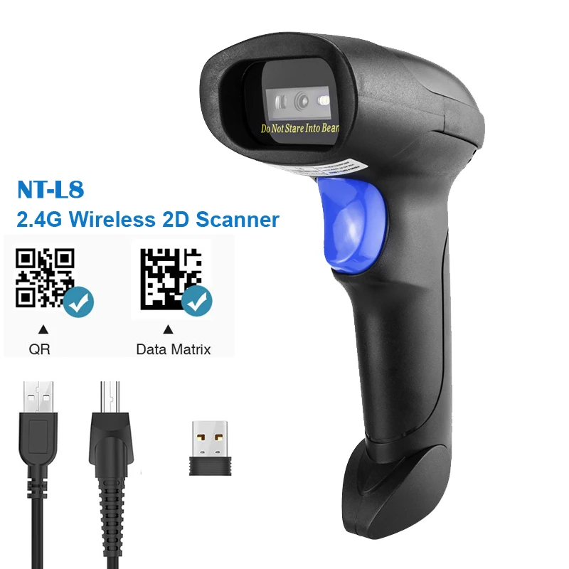 NETUM NT-L5 проводной 2D сканер штрих-кода и NT-L8 беспроводной QR считыватель штрих-кода PDF417 для табачной одежды Мобильная платежная индустрия - Цвет: L8 Wireless 2D Scan