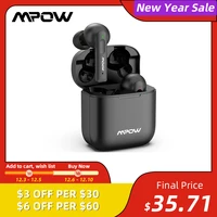 mpow x3 wireless earbuds active noise cancelling bluetooth tws earphones with 4 mic deep bass stereo 30 hours playback for phone