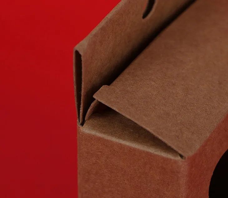 Matte Printed brown corrugated cardboard square carton boxes custom scarf packaging box envelope ---DH10357 | Дом и сад