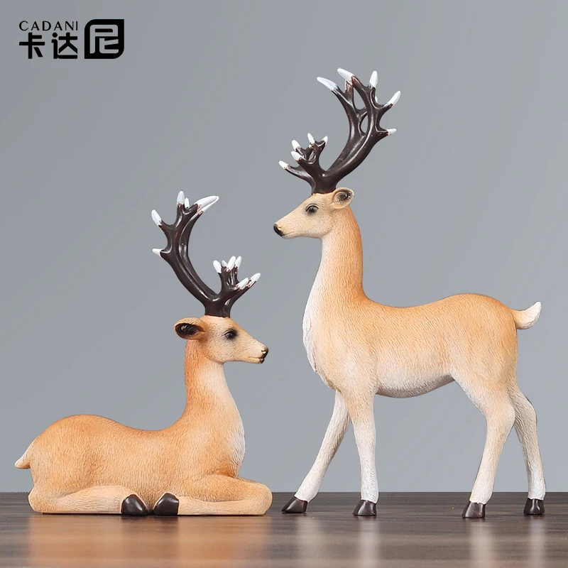 Wine cabinet villa decoration recruitment deer living room TV porch creative home Joe new house gift | Дом и сад