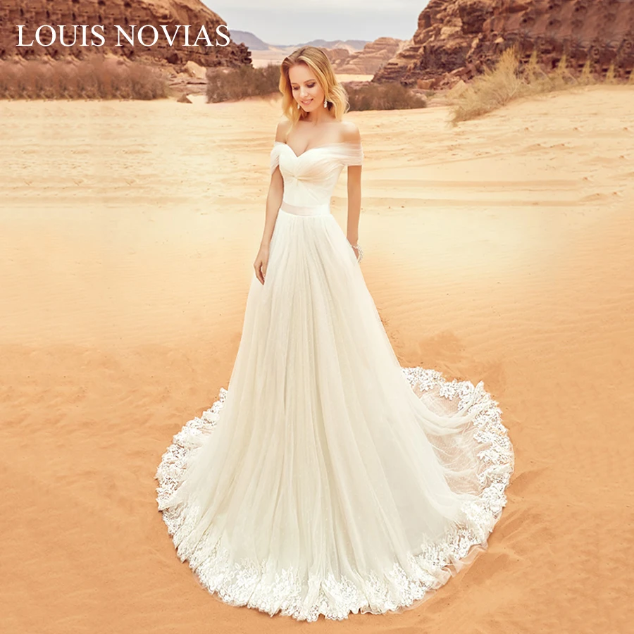 Новое Гламурное свадебное платье Louis Novias с глубоким V образным вырезом пляжные