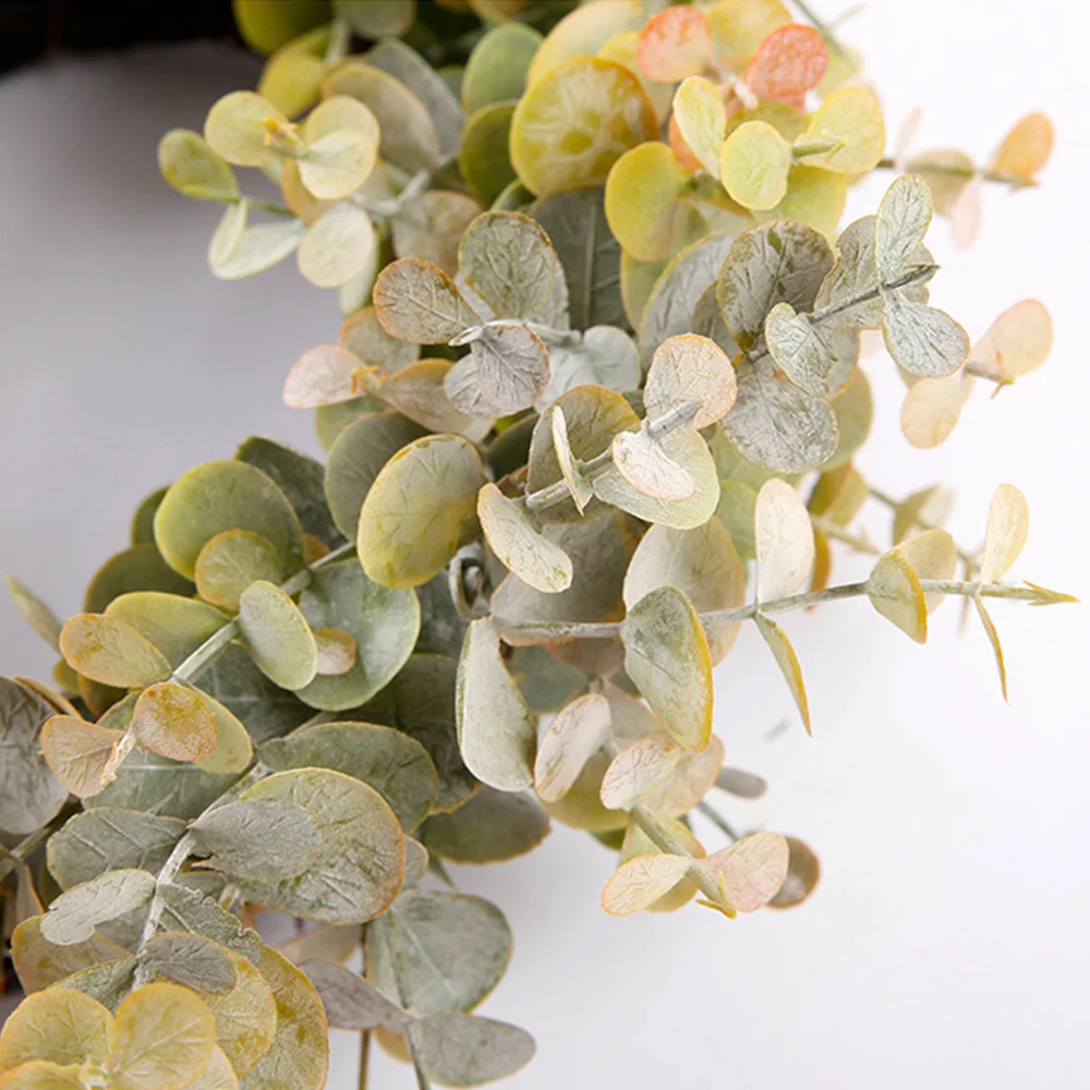 Искусственный венок искусственный эвкалипт круг сад Настенный декор входная