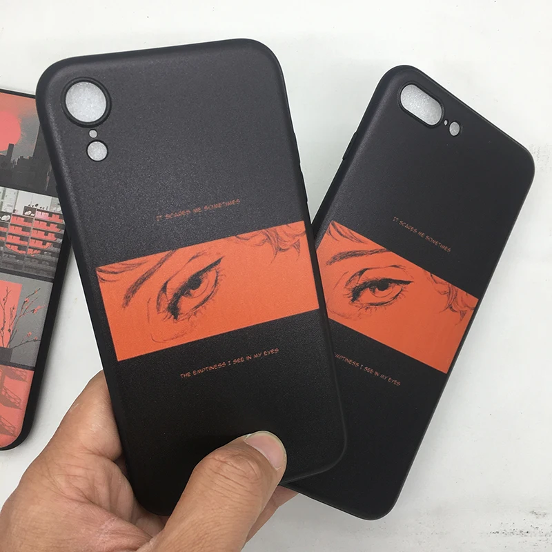 Bioumei пустые глаза Силиконовый ТПУ чехол для iPhone 11 задняя крышка оболочка 11Pro Max XR X