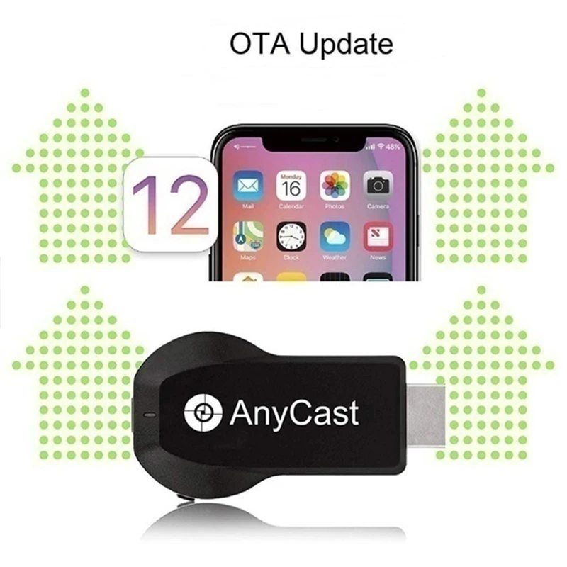 Новинка Anycast M100 2,4G 5G HDMI 4K Ultra HD беспроводной DLNA AirPlay HDMI tv Stick Wifi Дисплей ключ приемник для IOS Android