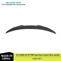 psm style dry carbon fiber spoiler wing for audi a3 8y