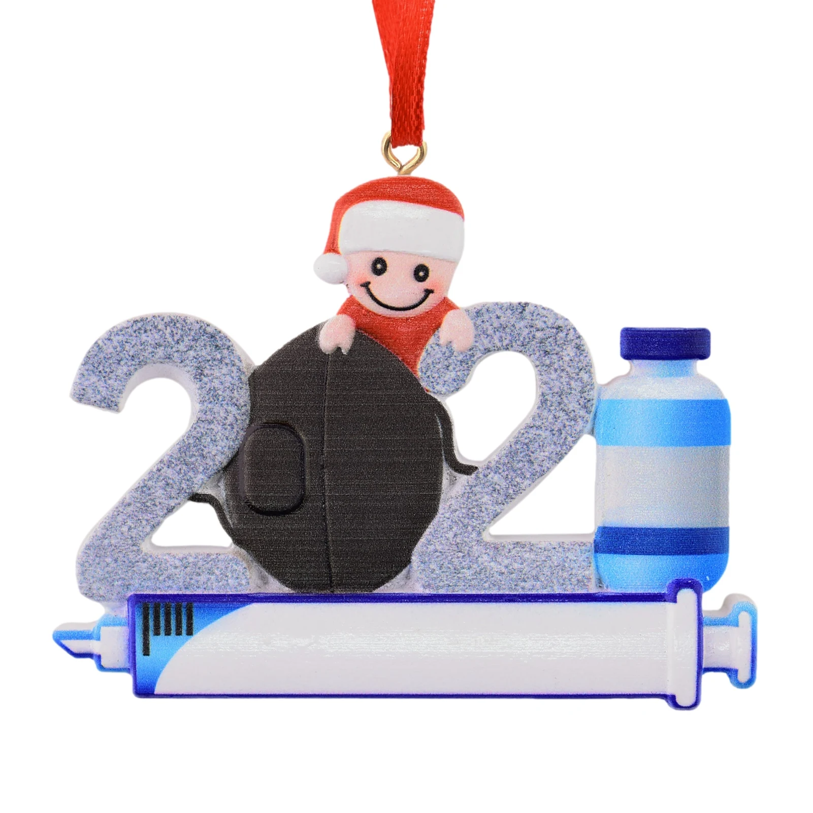 

2021 Christmas Personalized Family Pendant Resin DIY Ornaments For New Year Christmas Tree Hanging Pendant Decor