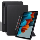 Чехол для Samsung Galaxy Tab S7 Fe, Магнитный чехол с подставкой и держателем для карандашей для Galaxy Tab S7FE 12,4 ''SM-T730 T736B 2021 S7 Lite