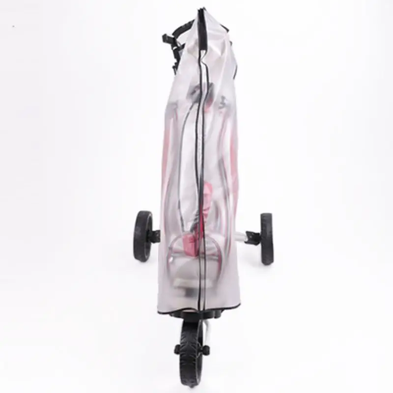 

E5BD Golf Bag Rain Cover PVC Transparent Waterproof Ball Poncho Bag Poncho Golf Equipment