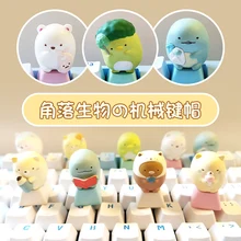 Anime Gaming Keyboard Keycaps For Mechanical Keyboard White Keycaps Cartoon Resin Key Cap Resin 1pc