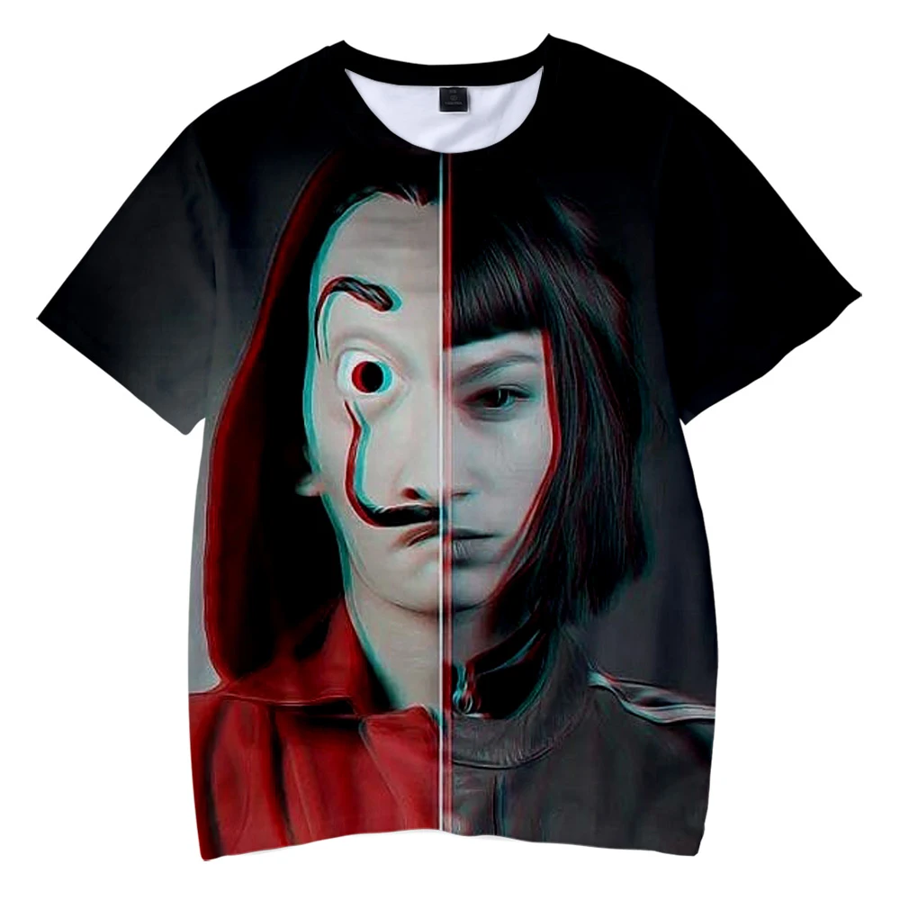 Детская одежда с объемными рисунками Дом бумаги для девочек и мальчиков