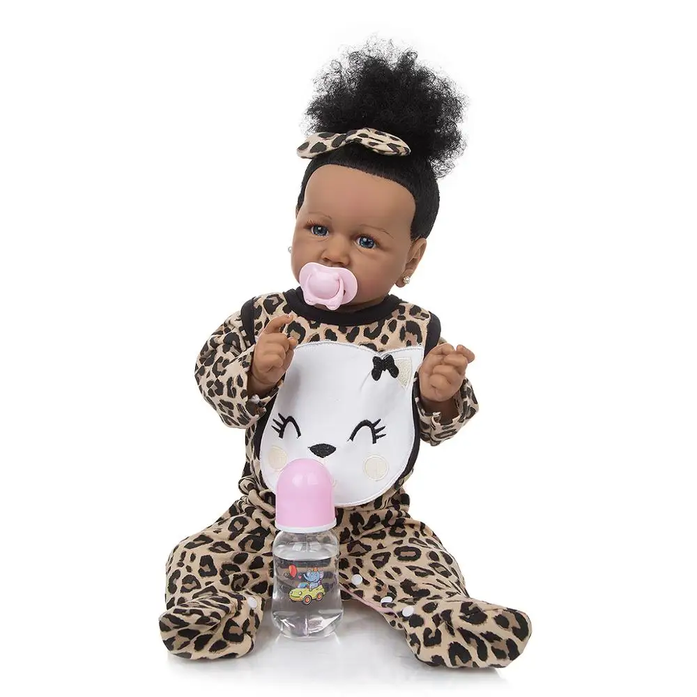 Отличное качество 57 см Reborn Baby Doll игрушки реальные как полный Силиконовый Модный