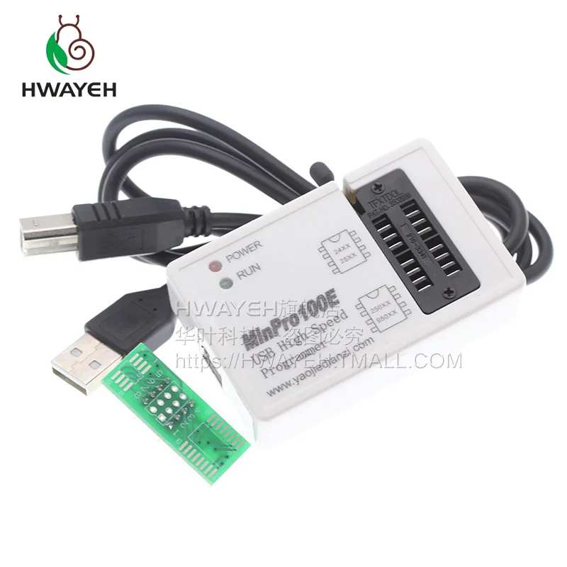 Программатор HWAYEH MinPro100E BIOS флеш-память SPI 24/25/95 чтение и запись USB горелка памяти |