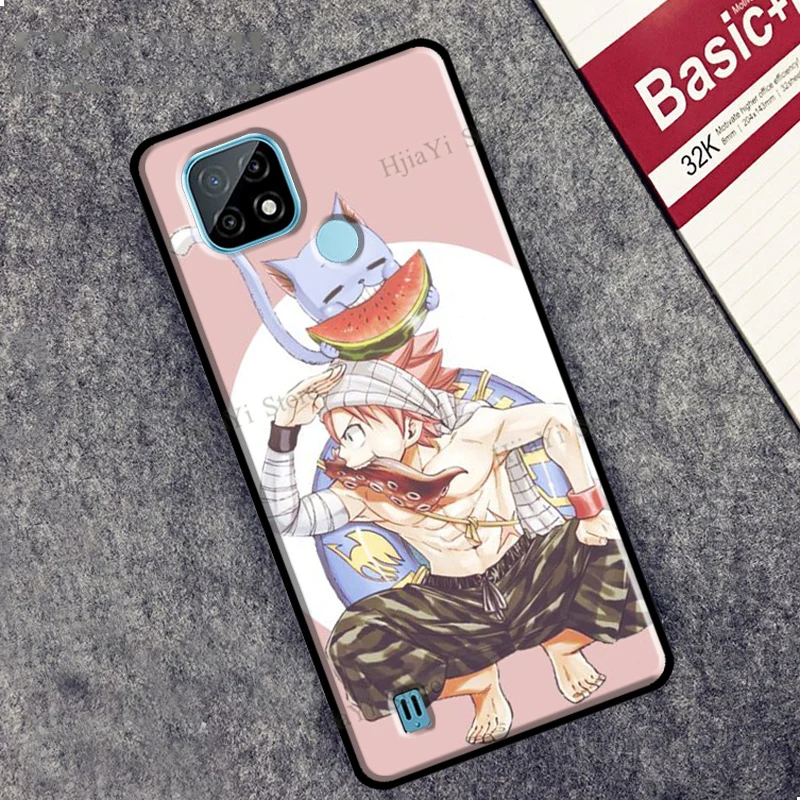 anime fairy tail natsu for oneplus nord 2 8 9 pro 8t 9r phone case for oppo realme 8 7 6 q3 pro gt c3 c21 cover free global shipping
