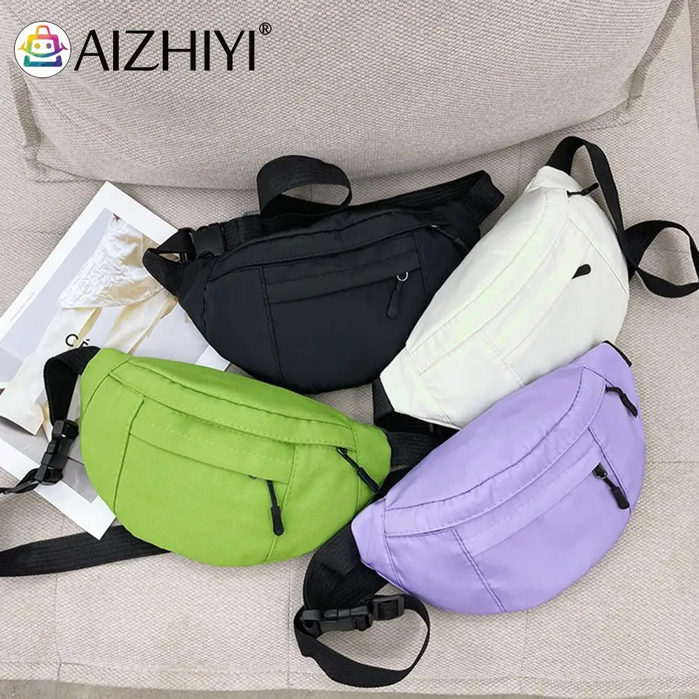 

Fashion Women Solid Color Canvas Shoulder Crossbody Chest Bag Casual Ladies Small Handbags Purse Waist Packs