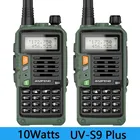 2 шт Baofeng UV-S9 плюс 10 вт высокий мощный 50 км VHFUHF большие расстояния двухстороннее радио иди и болтай Walkie Talkie CB Ham Портативный радио UV-5R для синтетический каннабиноид класса дибензопиранов Hu