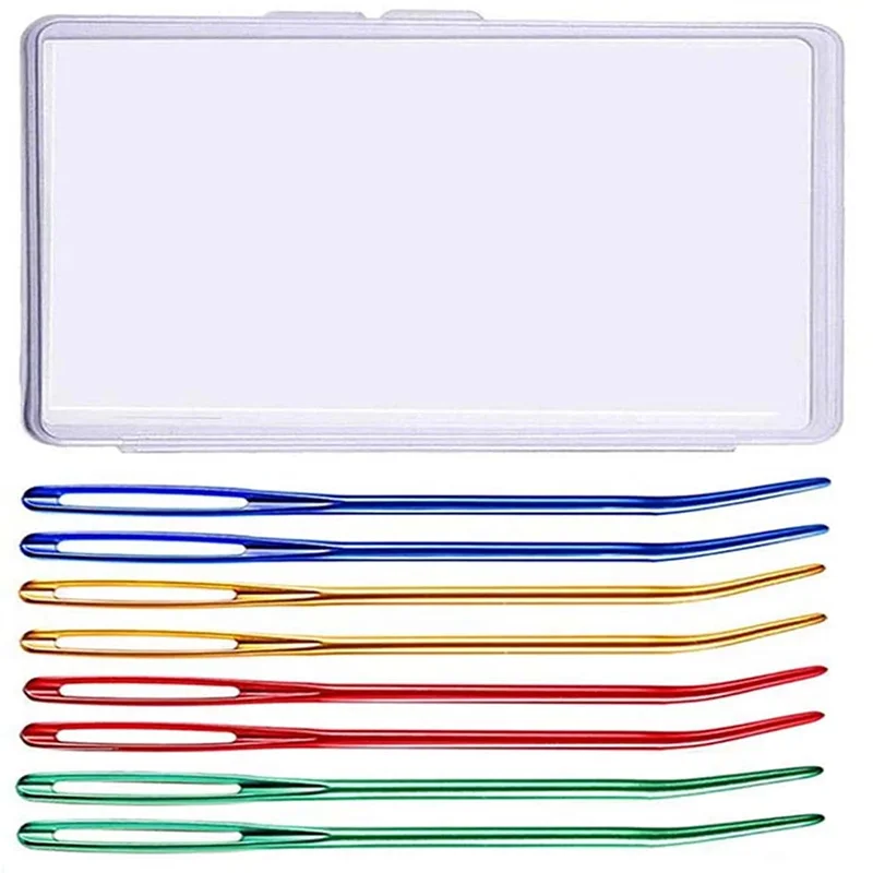 

LMDZ Yarn Needle,Weaving Needle Tapestry Needle Bent Needles for Crochet Large Eye Darning Needles with Storage Box for Knitting