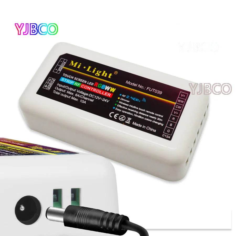 Беспроводной Miboxer 2 4G 4 зонный FUT039 беспроводной RGB + CCT светодиодный контроллер