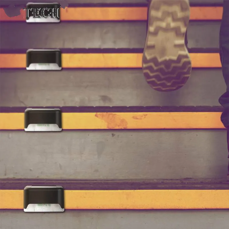 4 шт. светодиодный светильник для лестницы на солнечной батарее IP65