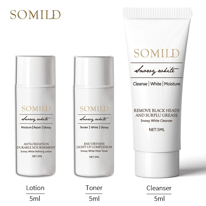 Набор SOMILD для отбеливания и ухода за кожей дорожный костюм увлажняющий крем лица