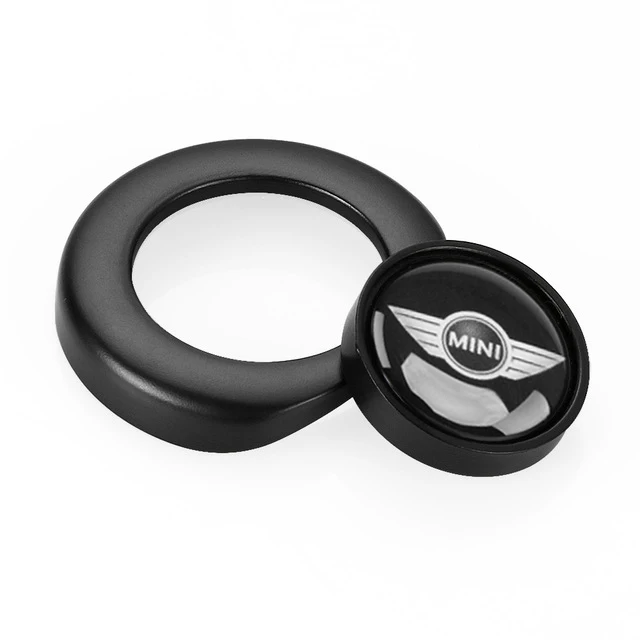 MINI Black Автомобильный Стайлинг внутренний выключатель зажигания Кнопка Стикеры для Mini Cooper, Countryman, Clubman R55 R56 R57 R58 R59 R60 R61 аксессуары - Название цвета: MINI Black