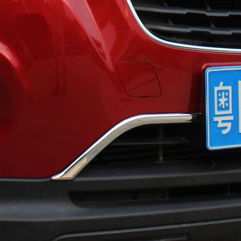 2 шт. хромированные накладки на передний бампер для Chevrolet TRAX 2014 2016|Хромирование| |