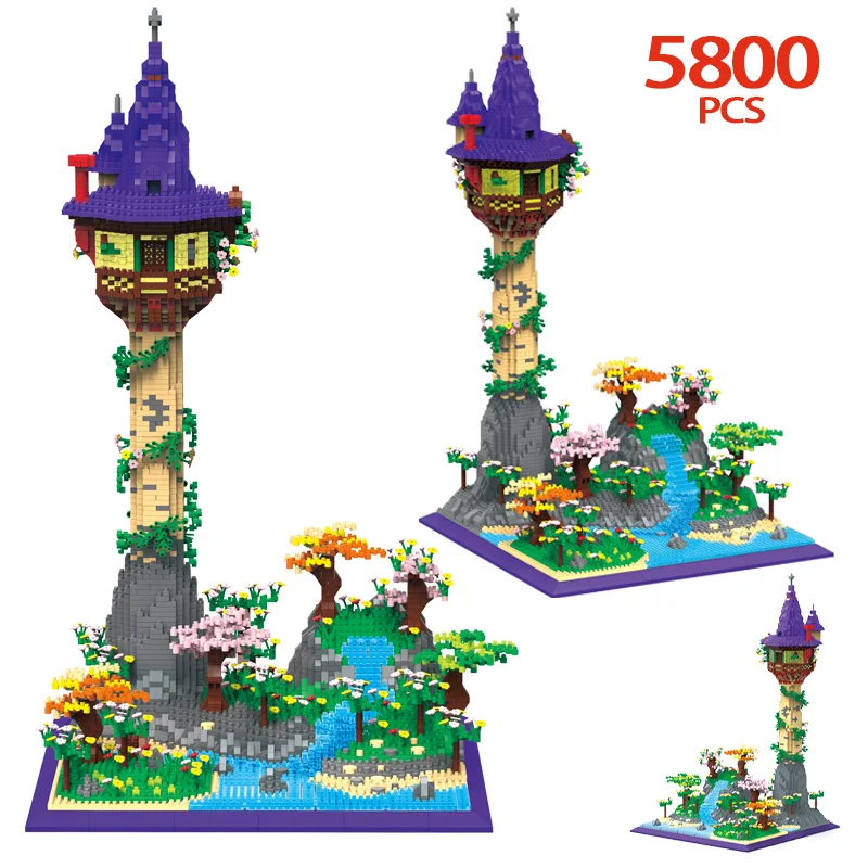 

5800Pcs Mini City Architecture Fairy Tales Movie Magic Castle Building Blocks Friends Tower Houses Bricks Toys For Kids Gifts