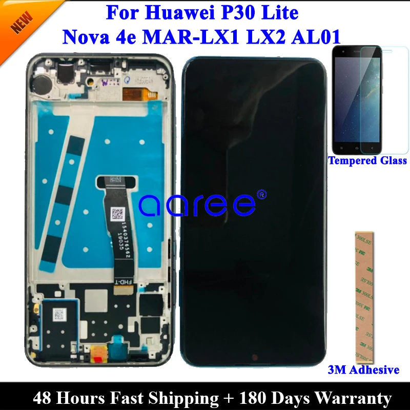 Протестированный Оригинальный ЖК-дисплей для Huawei P30 Lite lit Nova 4e с сенсорным экраном