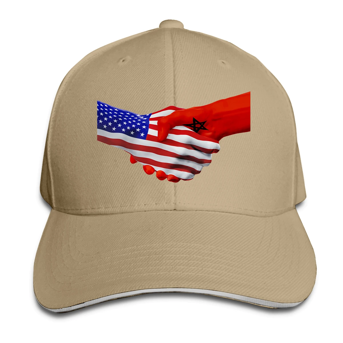 

Flag Of Morocco USA Flag man's woman Fashionable breathable Baseball Cap