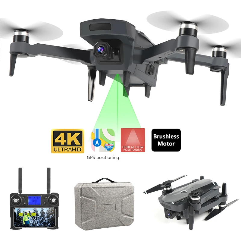 Новый Дрон K20 GPS с 4K HD двойной камерой бесщеточный двигатель WIFI FPV умный