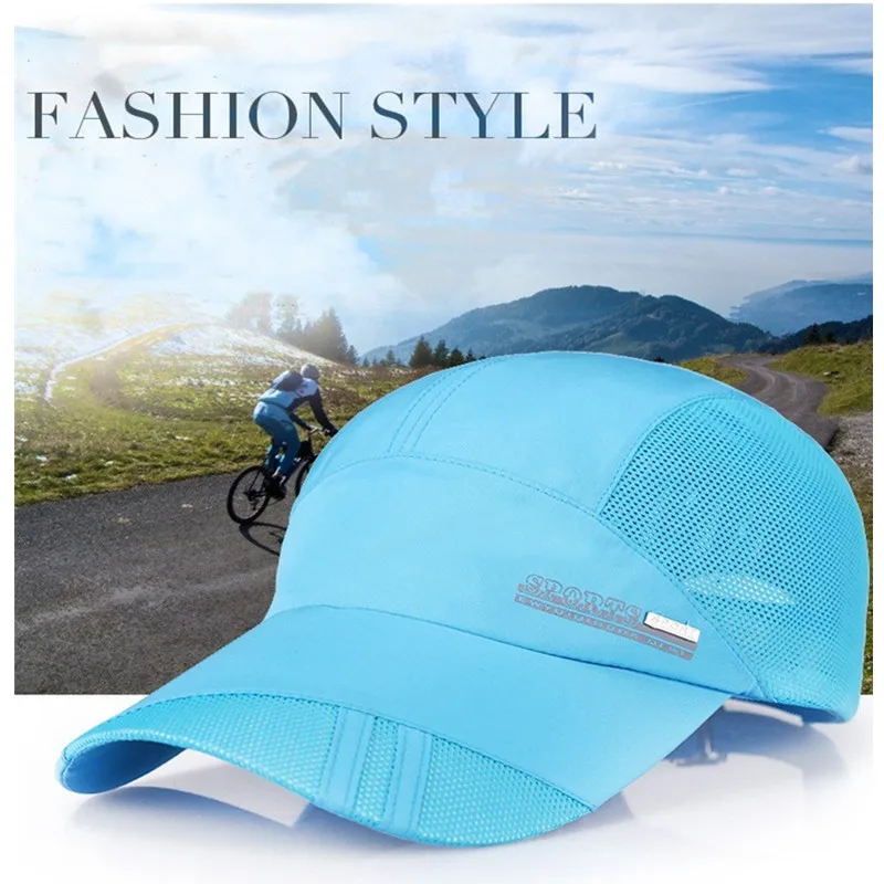 Мужские и женские дышащие бейсболки регулируемые спортивные кепки унисекс 8