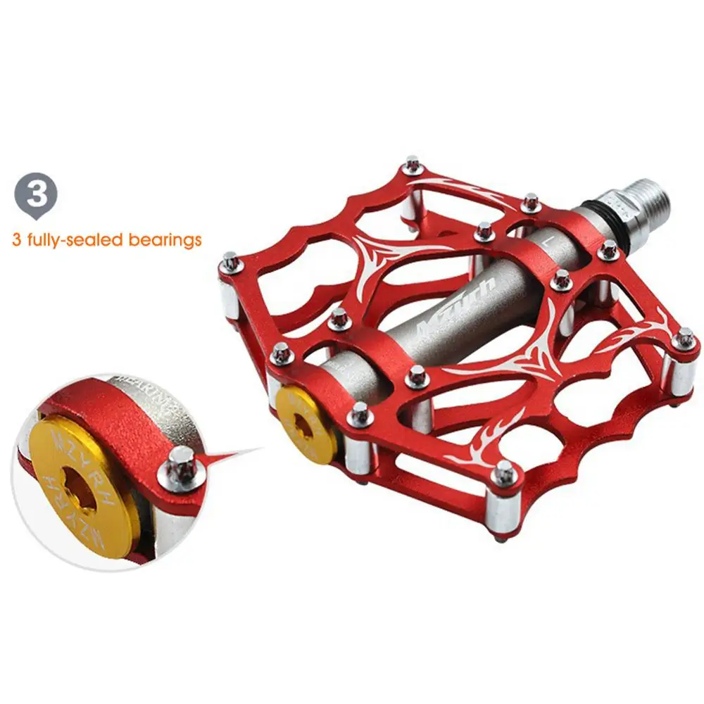 

Road MTB Bike Pedal Cycling Sealed Bearing Flat Bike Pedals MTB Mountain 3 Sealed Bearings Bicycle Pedals Bicicleta Accessories