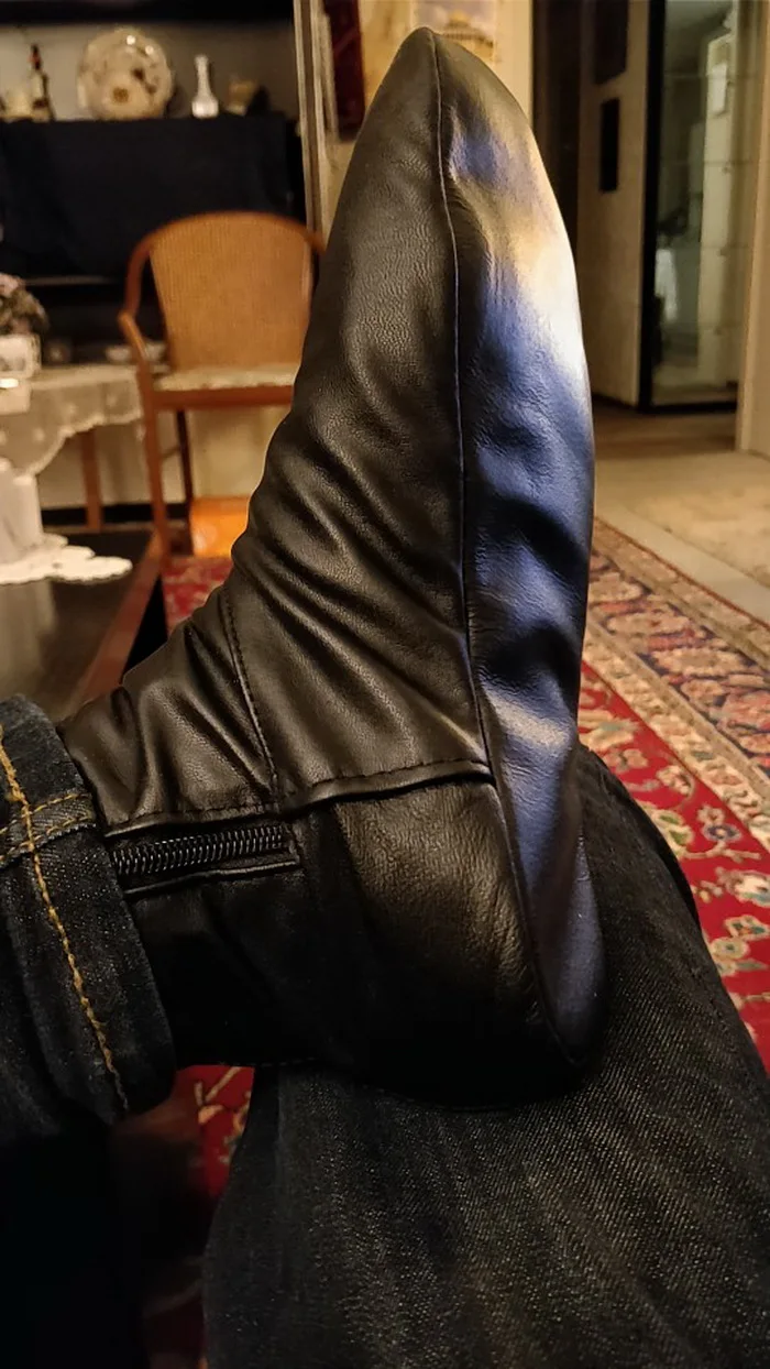 Черные женские зимние носки из натуральной кожи для молитвы Натуральная овечья