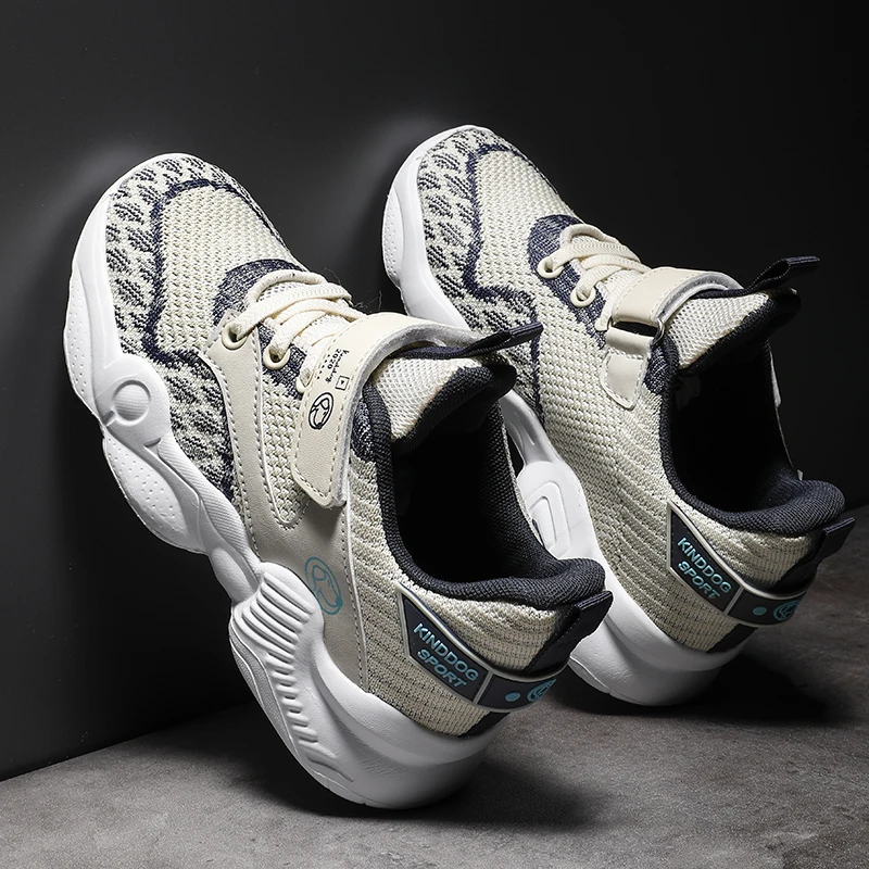 

2021 Autumn Kid Sport Shoes For Boys Running Sneakers Casual Breathable Children's Fashion Shoes Platform Light Basketball Shoes
