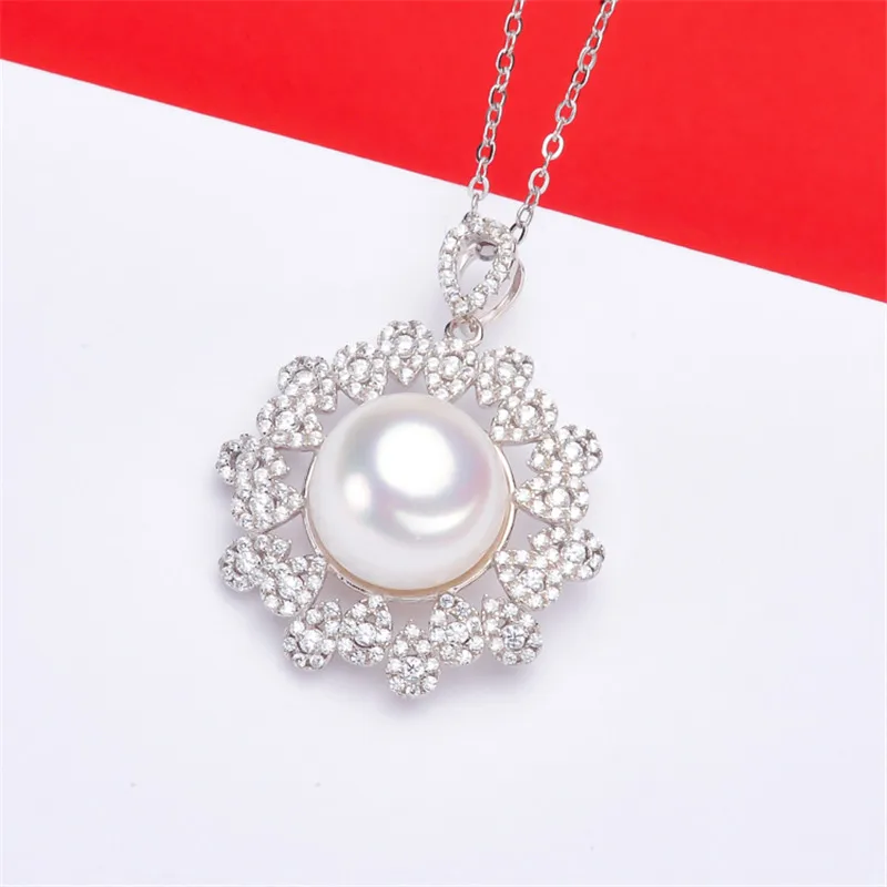 

Ювелирные изделия ручная работа основа Подвески S925 серебро жемчуг кулон аксессуары и детали фурнитура ювелирные изделия для DIY фурнитура д...