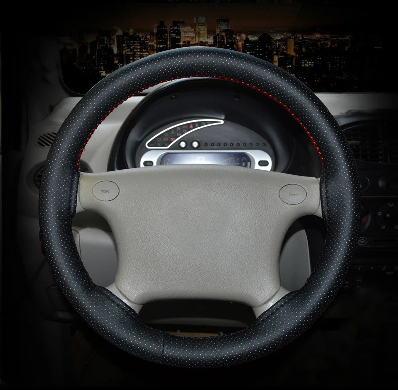 Мягкая искусственная кожа 38 см с иглами и ниткой|car wheel cover|wheel coverwheel cover braid |