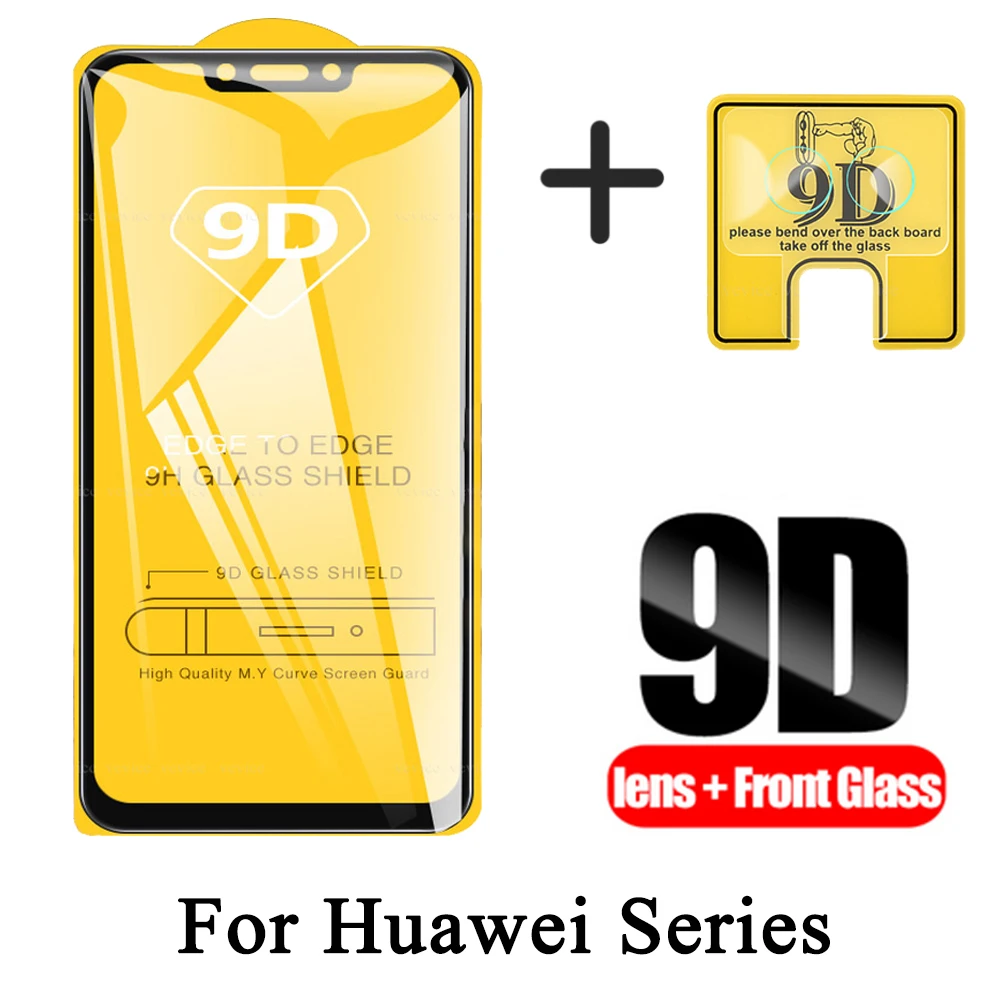 Закаленное стекло 2 в 1 для Huawei P20 P30 Lite Pro Mate 20lite защитная пленка объектива задней