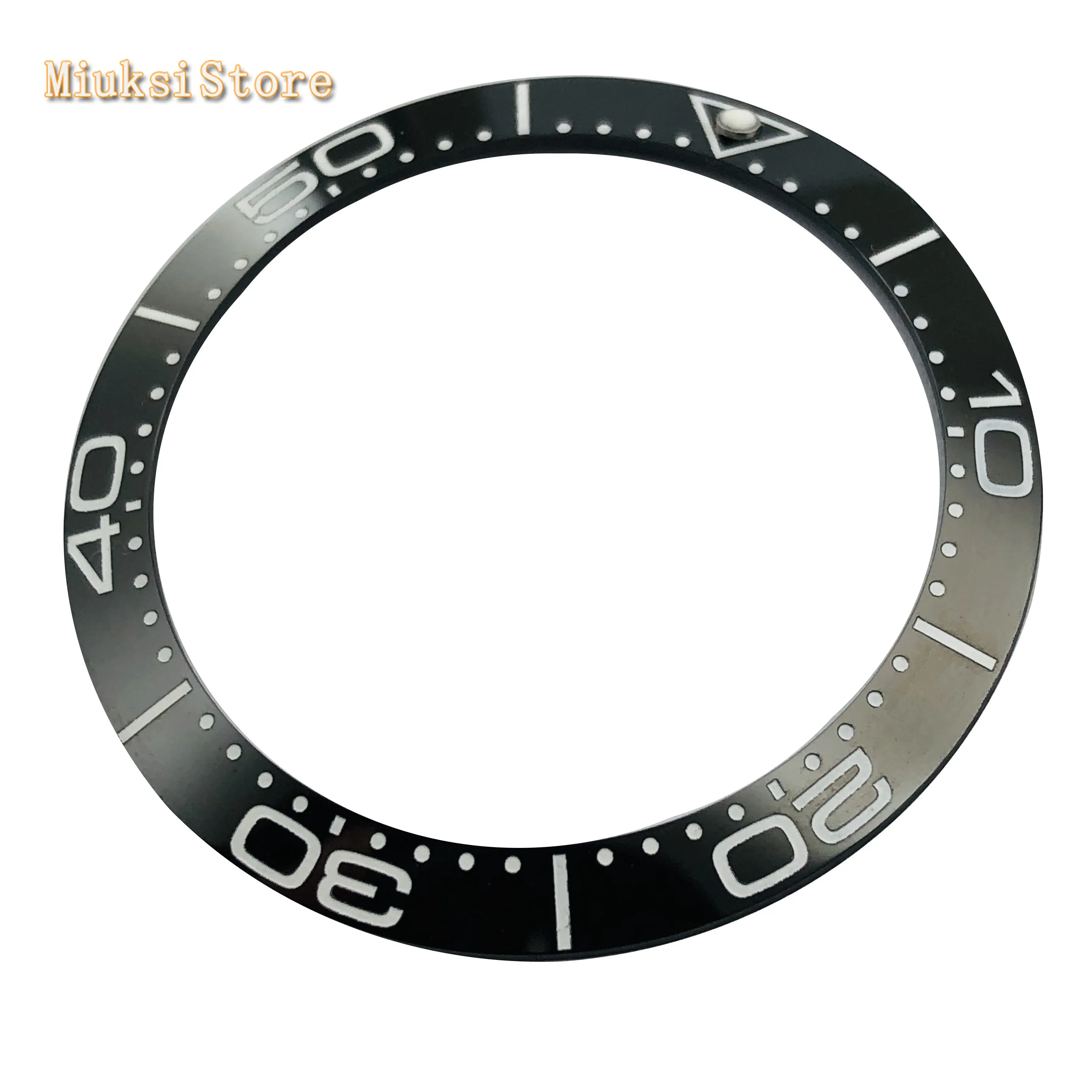 Аксессуары для часов 38 мм черный керамический Безель подходит мужских parnis 40 |