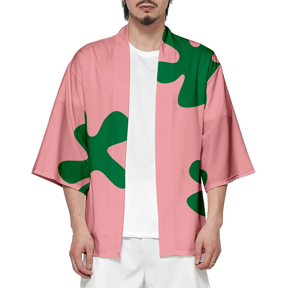 

3D Anime Patrick Star Kimono Haori Yukata Cosplay Men Women Kimono Summer Cool Streetwear Shirt Japanese Clothing Anime Clothes